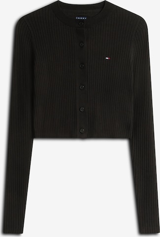 juoda Tommy Jeans Kardiganas: priekis