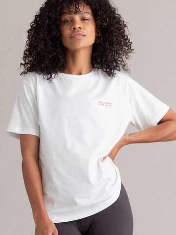 Hey Honey Oversizeshirt 'Self Love Club' in Weiß: Vorderseite