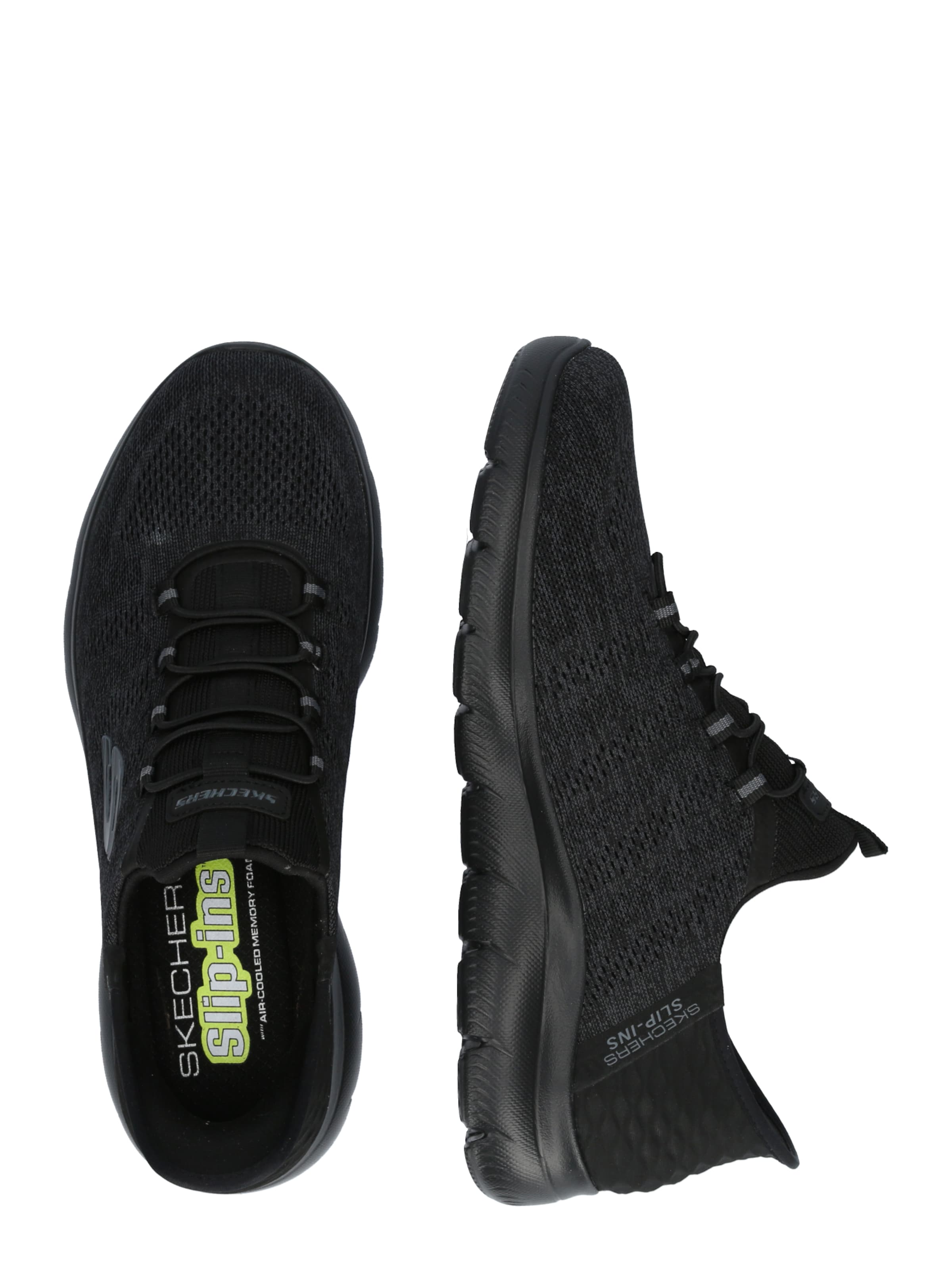 SKECHERS - Sapatilhas slip-on 'Summits - Key Pace' em preto