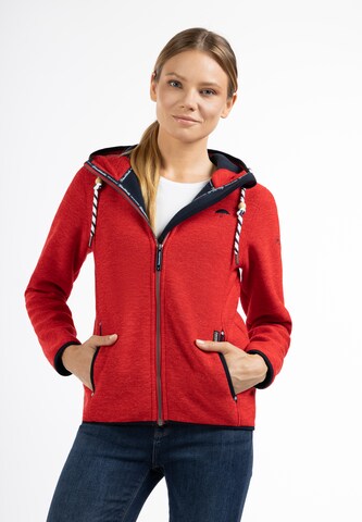 Schmuddelwedda Fleece Jacket in Red: front