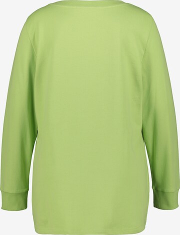 Sweat-shirt Ulla Popken en vert