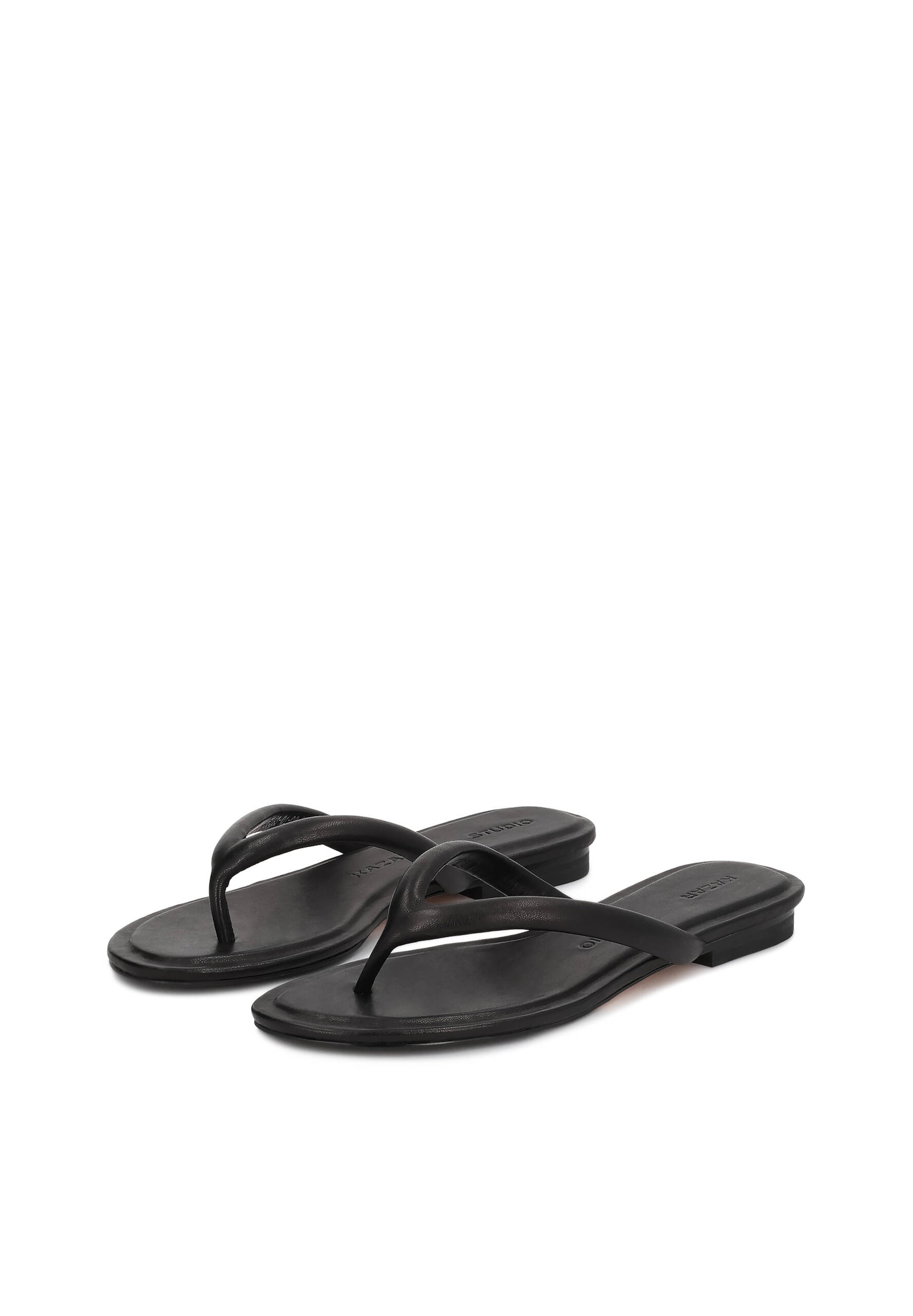 Kazar Studio T-bar sandals in Black