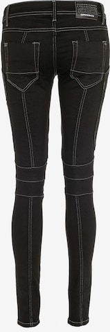 CIPO & BAXX Skinny Jeans 'Zigzag' in Black