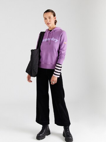 Superdry Суичър 'Cooper' в лилав