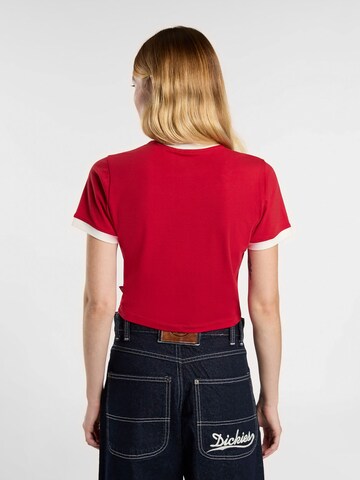 DICKIES Tričko 'LEWISTOWN' – červená