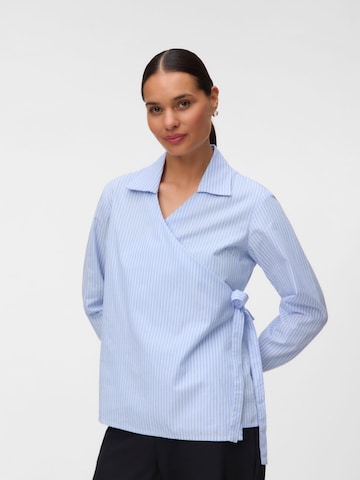 MAMALICIOUS Blouse in Blauw: voorkant