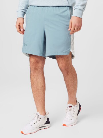 Regular Pantaloni sport 'Launch' de la UNDER ARMOUR pe verde: față