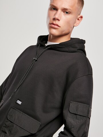 Urban Classics Sweatshirt 'Commuter' in Black