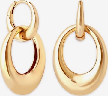 ROUGEMONT Jewellery Earrings 'Zweiteilige Creolen Ohrringe Trend' in Gold: front