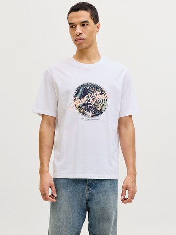 JACK & JONES Paita 'JJHONOLULU' värissä valkoinen: etupuoli