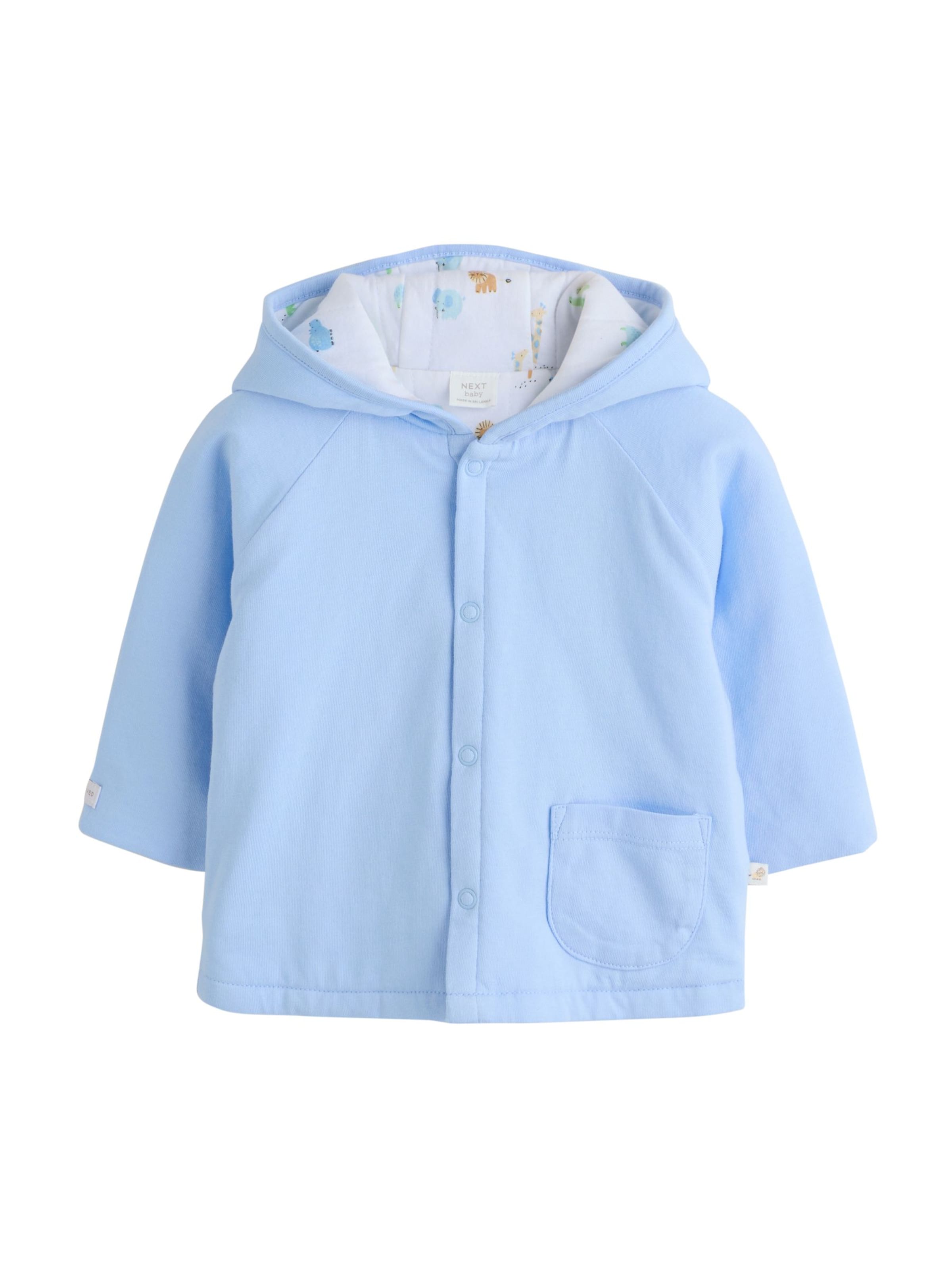 Next Přechodná bunda – modrá: přední strana