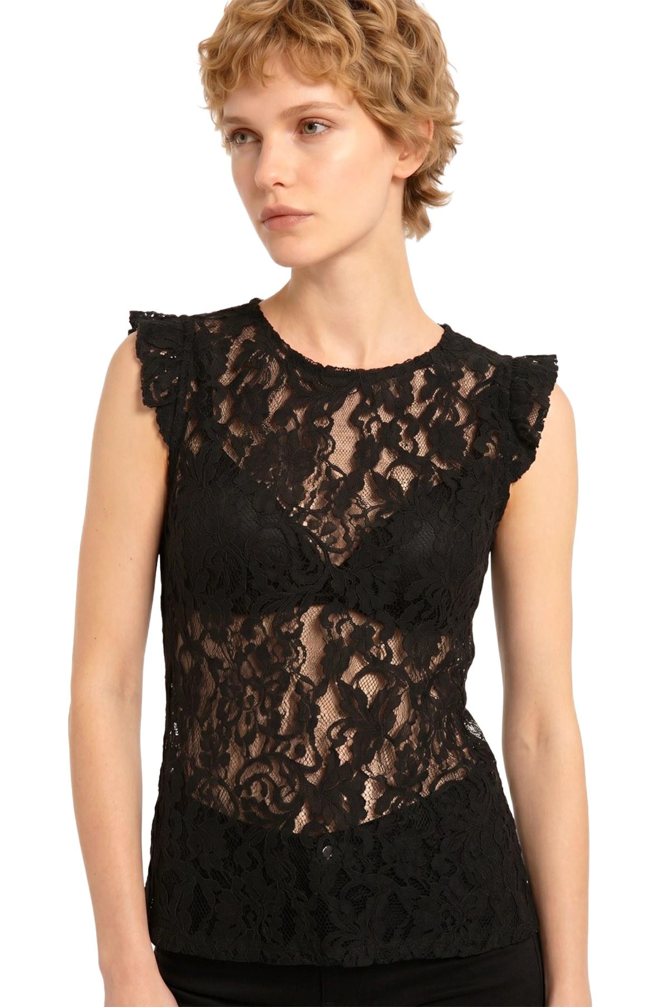 Alexa Dash Top in Schwarz