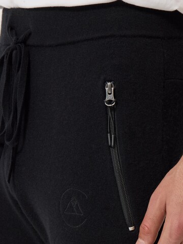 CASH-MERE.CH Slimfit Hose in Schwarz