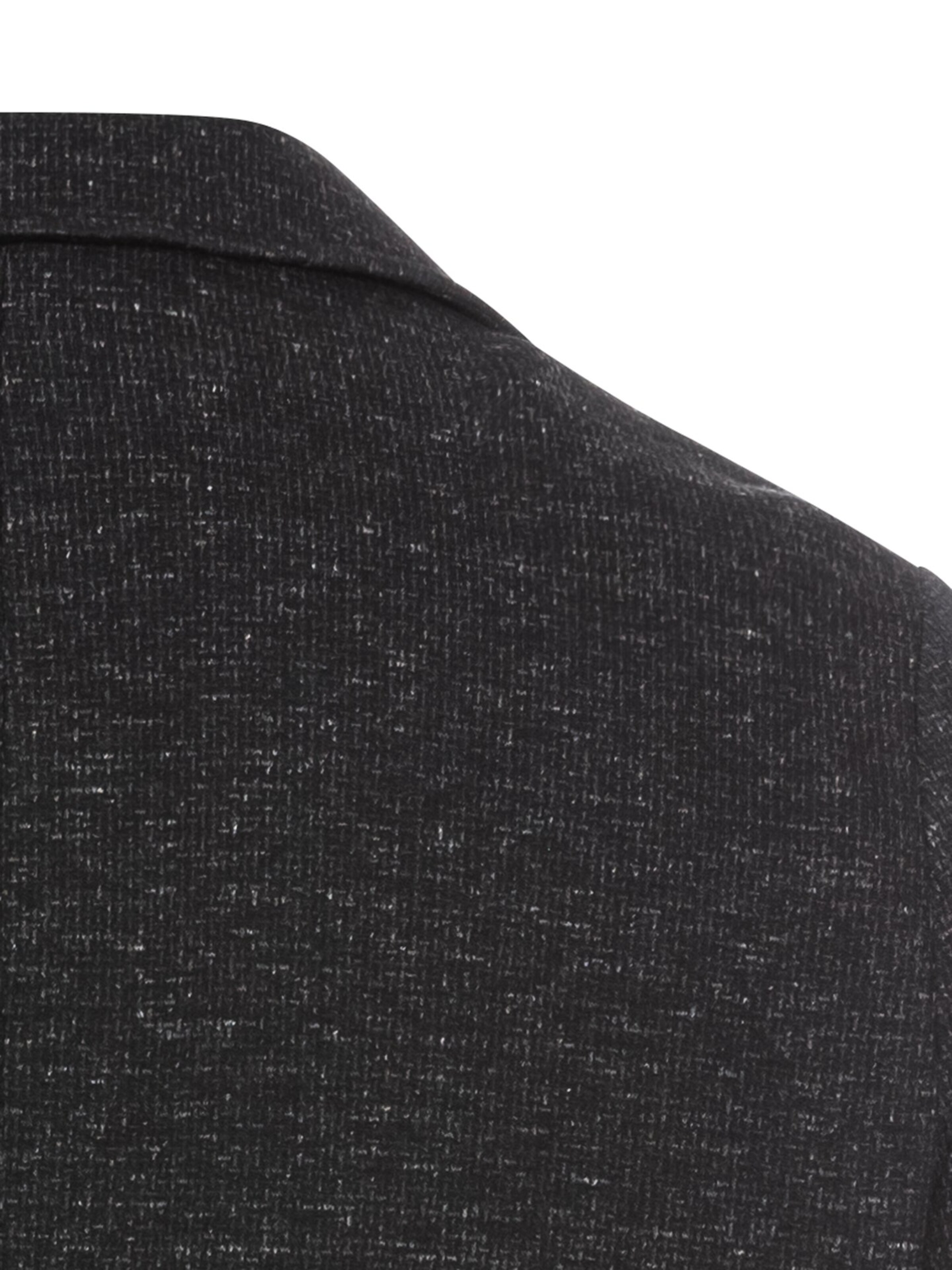 CAMEL ACTIVE Regular Fit 2-Knopf Sakko in melierter Optik in Schwarz