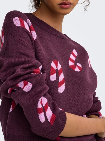 Pullover 'Xmas Jollie' di ONLY in lilla