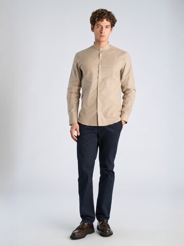 Regular fit Camicia di Lindbergh in beige