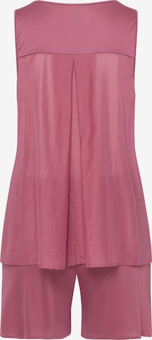 Hanro Korte pyjama ' Faye ' in Roze