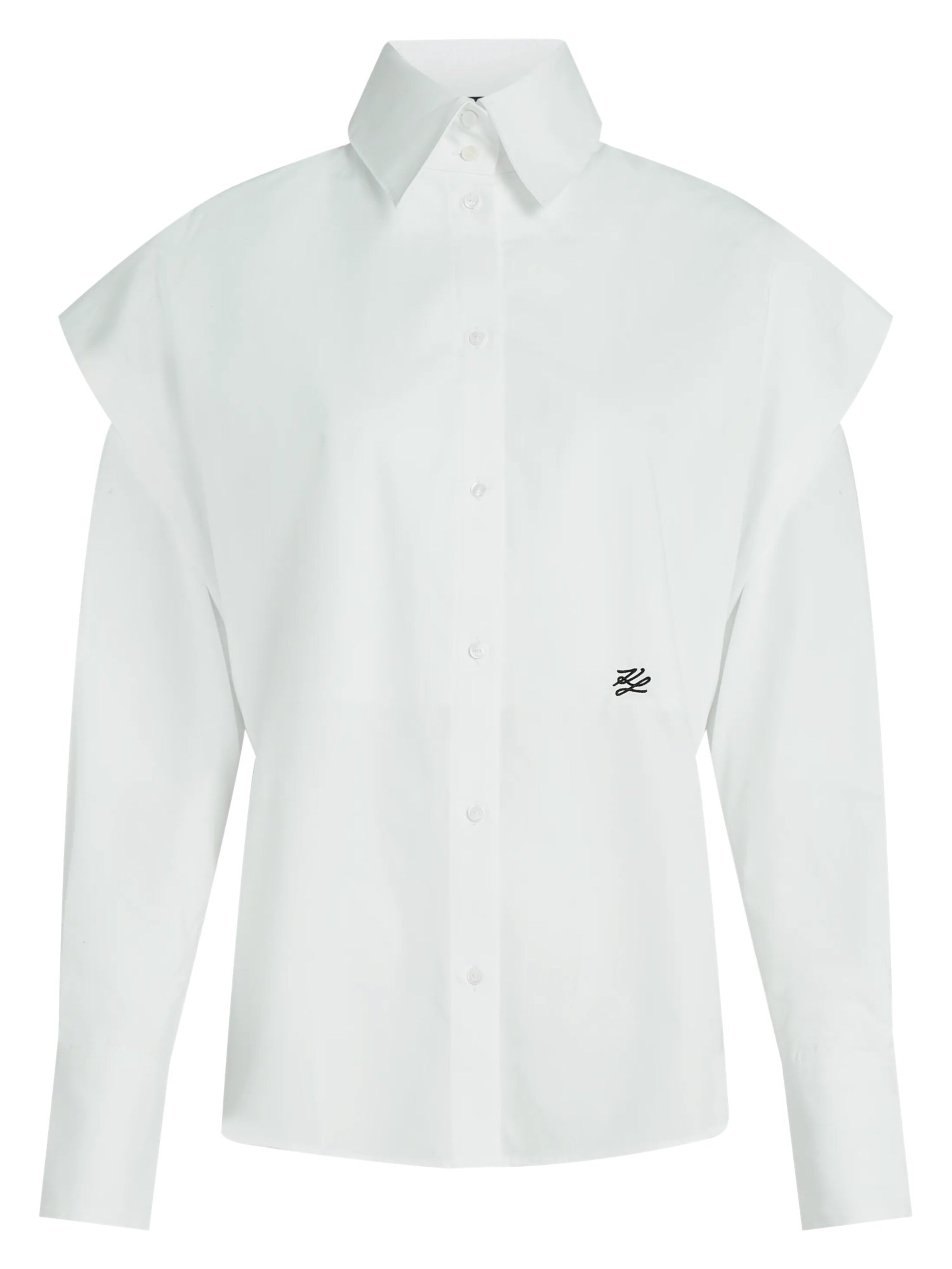 Karl Lagerfeld Bluse in Weiß: Vorderseite