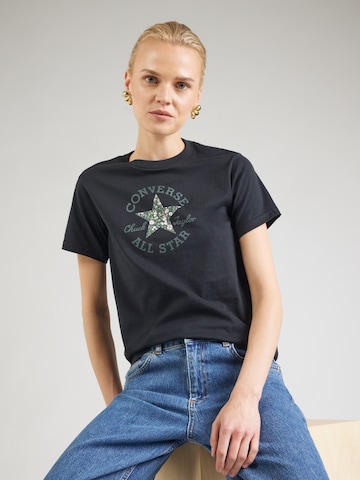 T-shirt 'Chuck' CONVERSE en noir : devant