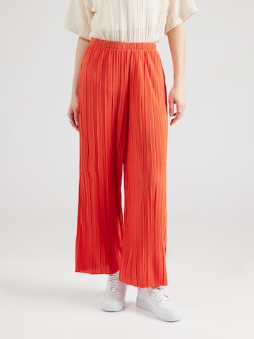 VILA Wide leg Trousers 'VIPLISA' in Red: front