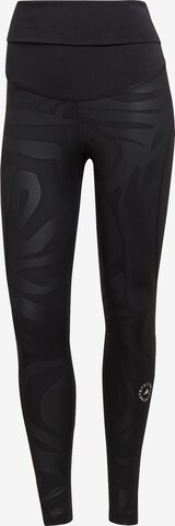 ADIDAS BY STELLA MCCARTNEY Skinny Sporthose in Schwarz: predná strana