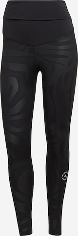 ADIDAS BY STELLA MCCARTNEY Skinny Workout Pants in Black: front