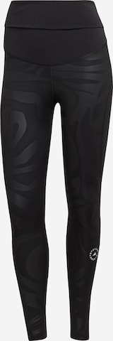 ADIDAS BY STELLA MCCARTNEY Skinny Sportsbukser i sort: forside