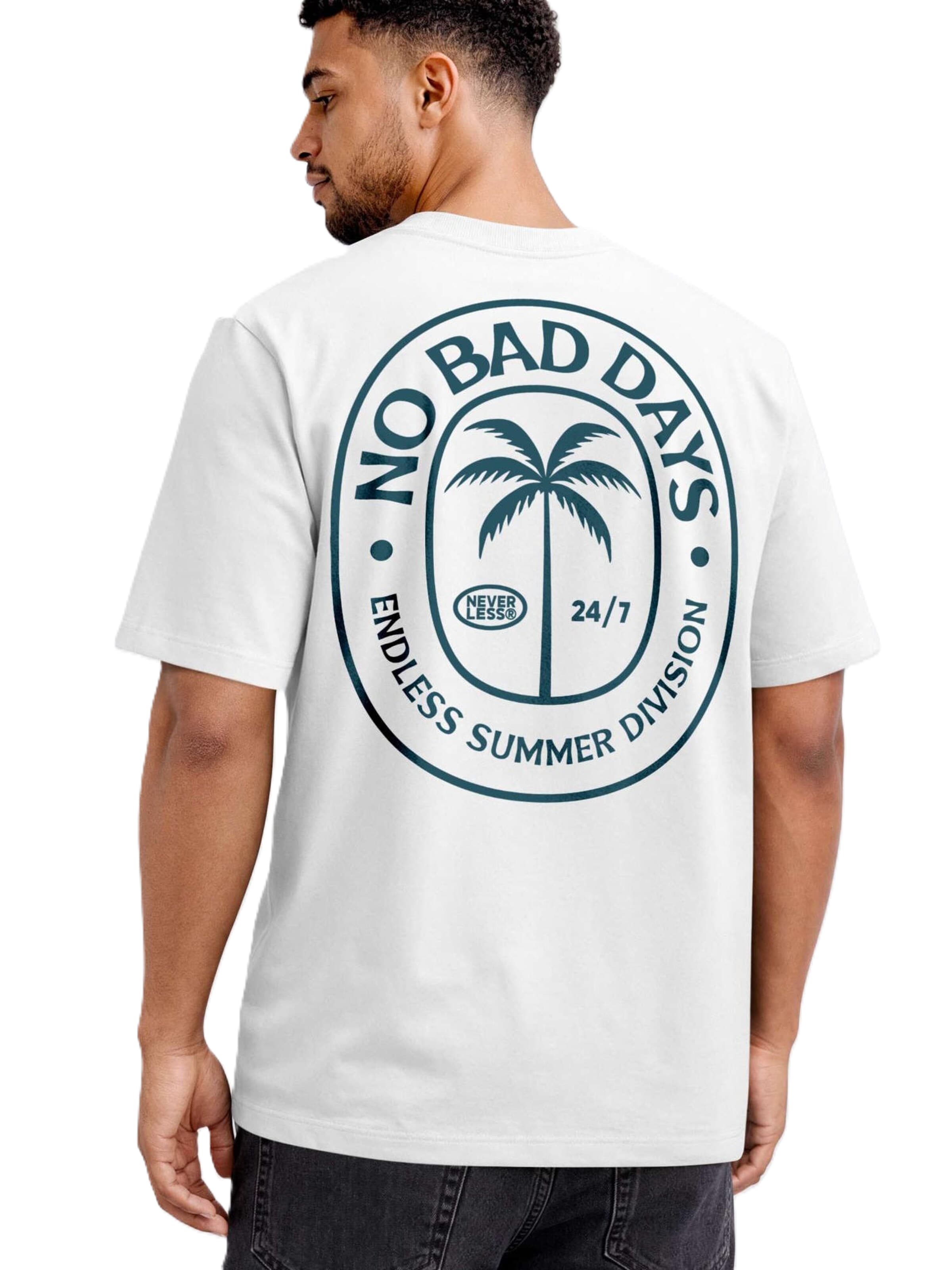 Neverless Shirt 'Summer Division' in White