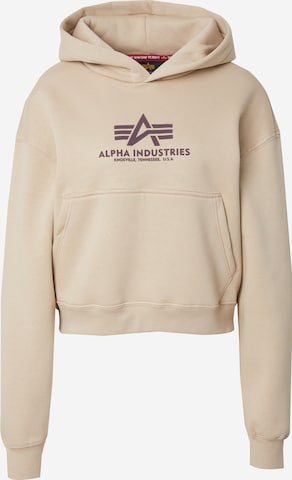 ALPHA INDUSTRIES Свитшот в Бежевый: спереди