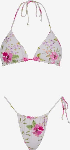 Acuarela Brand Bikini 'Rio Triangle Bikini Set' in Wit: voorkant