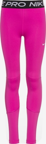 NIKE Workout Pants 'Pro' in Pink: front
