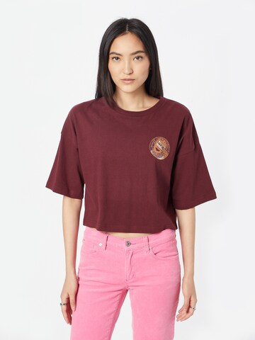 Volcom Shirt 'Drumstone' in Rood: voorkant