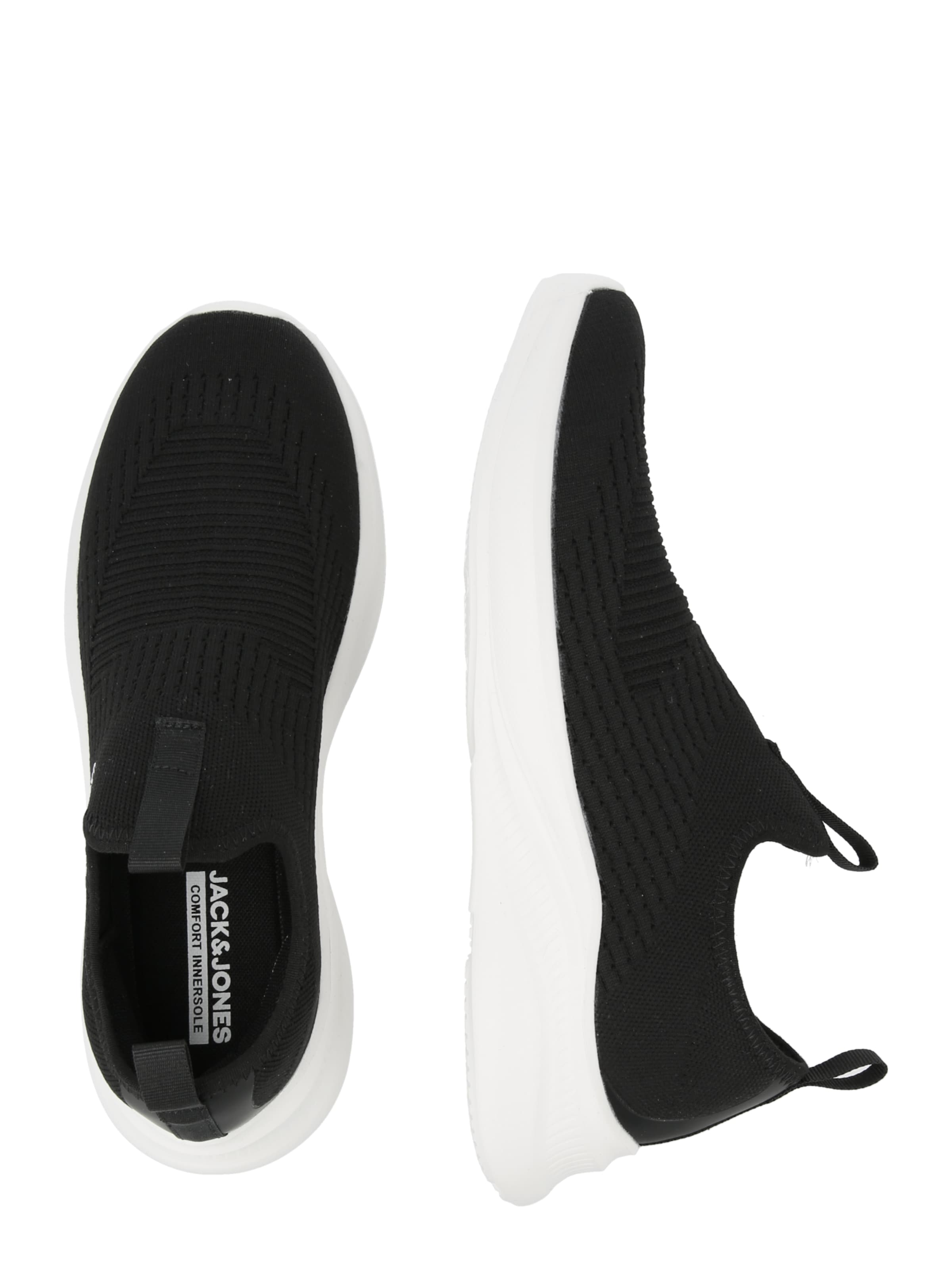 JACK & JONES Slip-ons 'JFWKNIT' in Grijs: zijkant