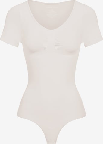 cfab Shaping bodysuit 'T-Shirt Bodysuit Sculpting Shapewear mit String' in Beige: front