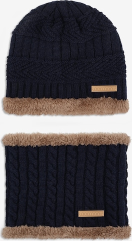 normani Set 'Kebili' in Blau: Vorderseite