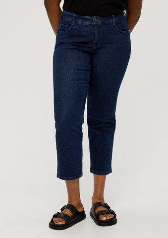 Coupe slim Jean TRIANGLE en bleu : devant