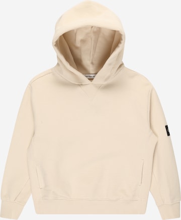 Calvin Klein Jeans Sweatshirt in Beige: predná strana