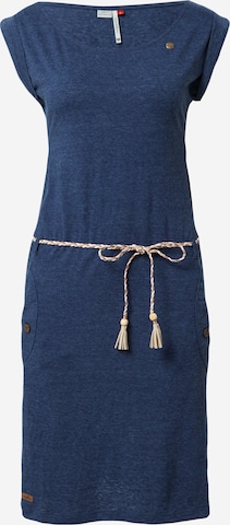 Ragwear فستان 'TAG' بلون أزرق: الأمام