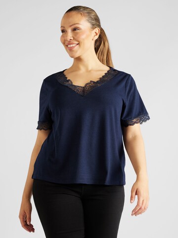 ABOUT YOU Curvy Shirt 'Lene Shirt' in Blue: front