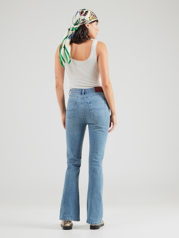 Pepe Jeans Flared Jeans in Blauw: terug