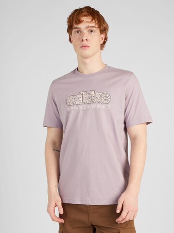 T-Shirt fonctionnel 'GROWTH' ADIDAS SPORTSWEAR en violet : devant