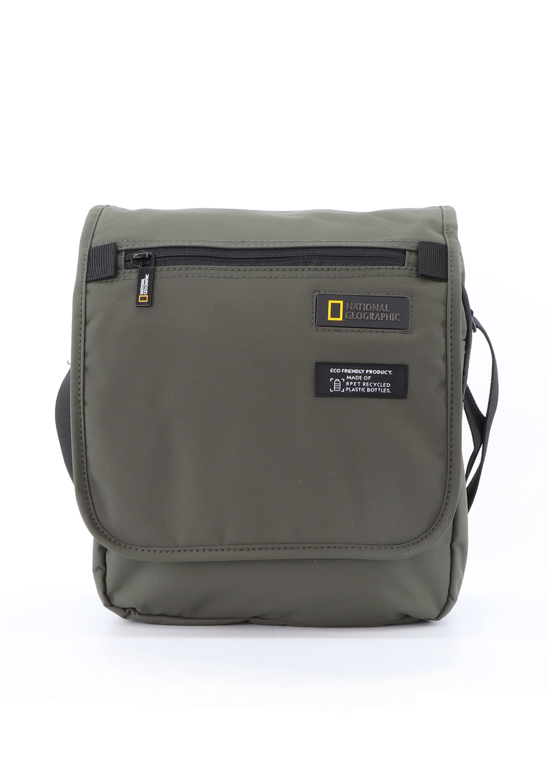 National Geographic Crossbody Bag in Green: front