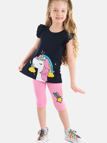 Denokids Trainingspak 'Star Unicorn' in Blauw: voorkant