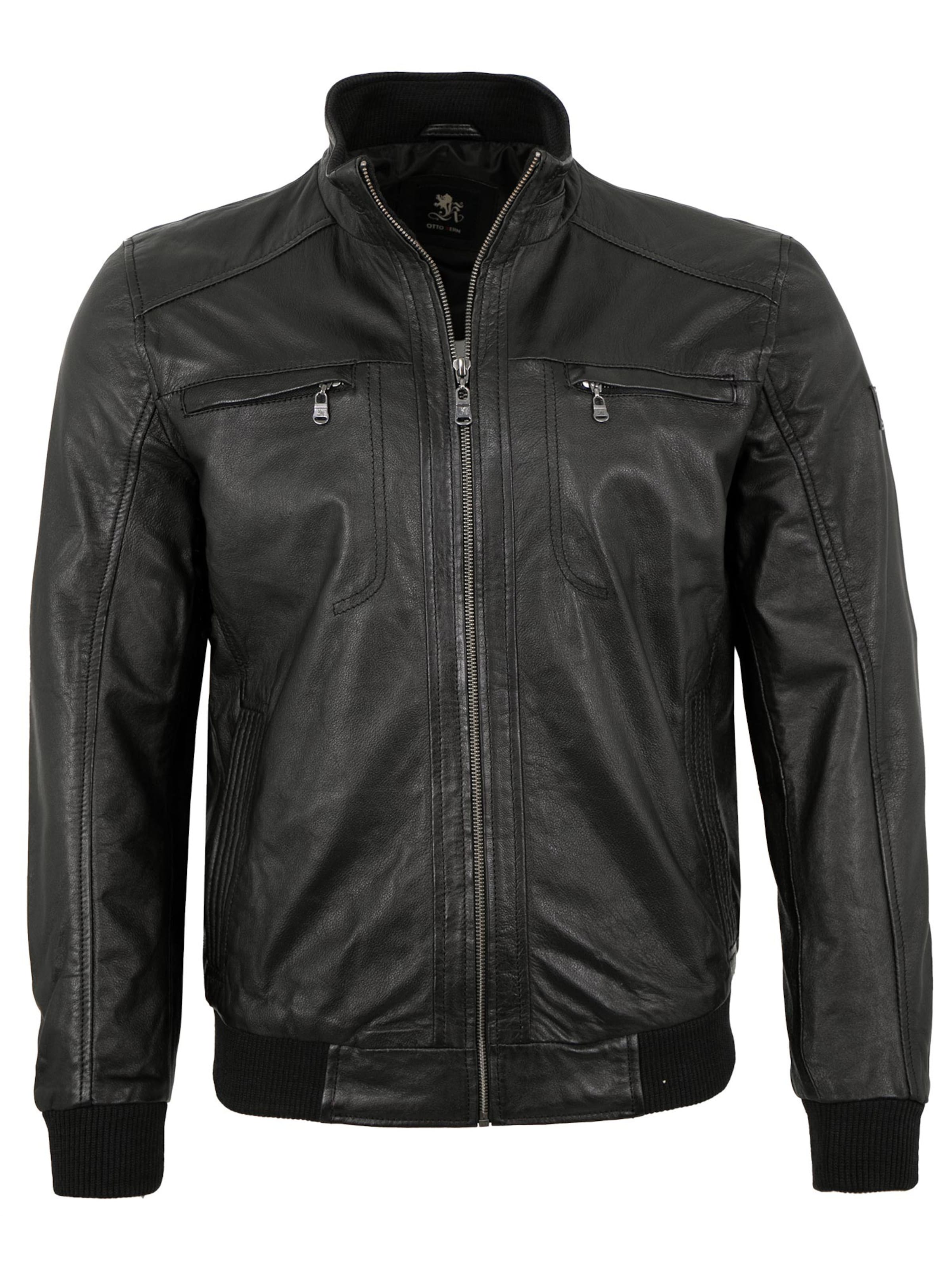 OTTO KERN - Chaqueta de entretiempo 'OK-101/L' en negro: frente