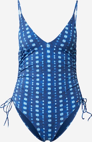 Tommy Hilfiger Underwear Trojúhelníková podprsenka Plavky – modrá: přední strana