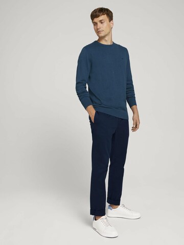 mėlyna TOM TAILOR Standartinis modelis Megztinis