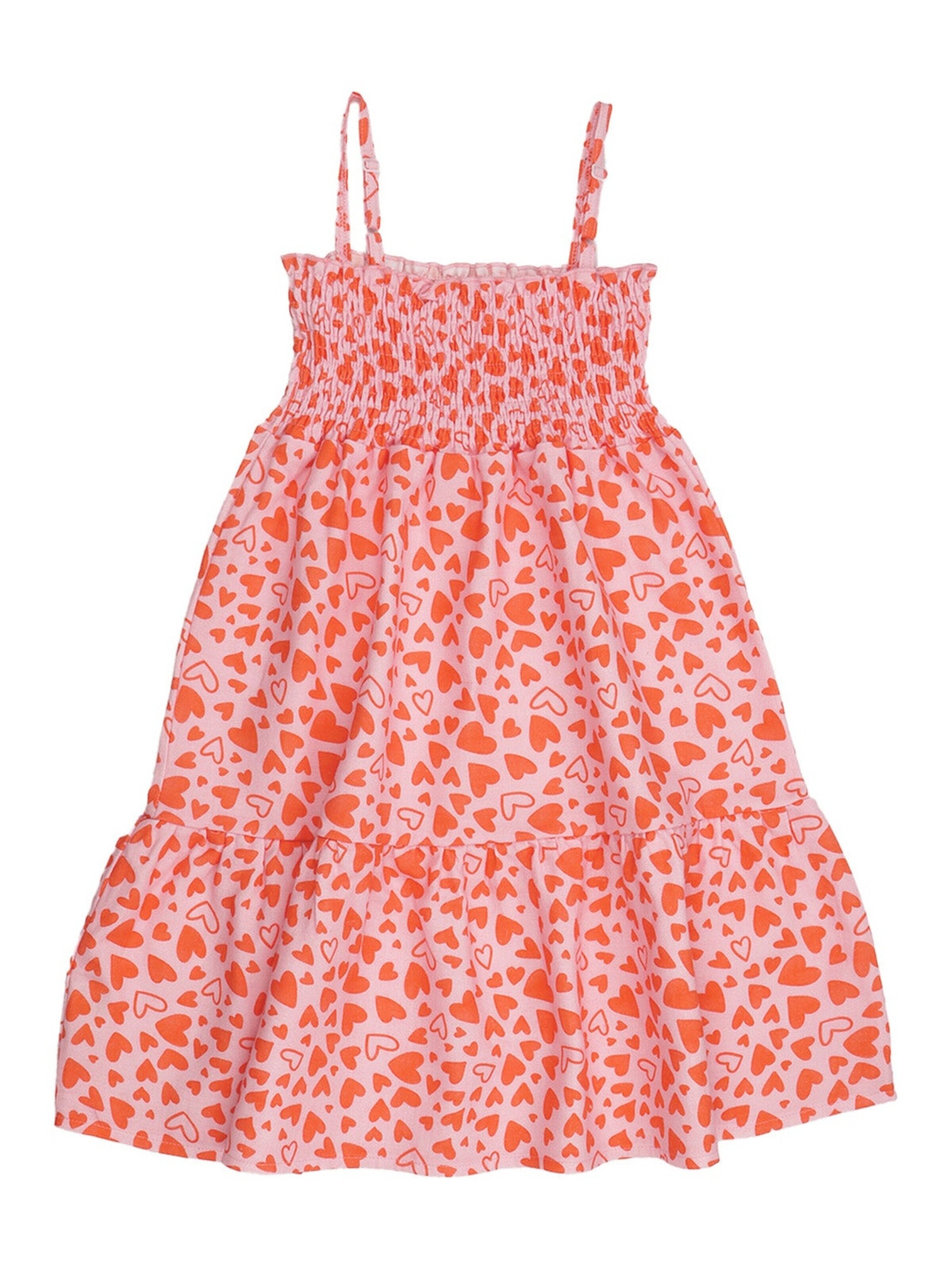 Walkiddy Dress 'Little Big Hearts' in 104 in Pink, Item view