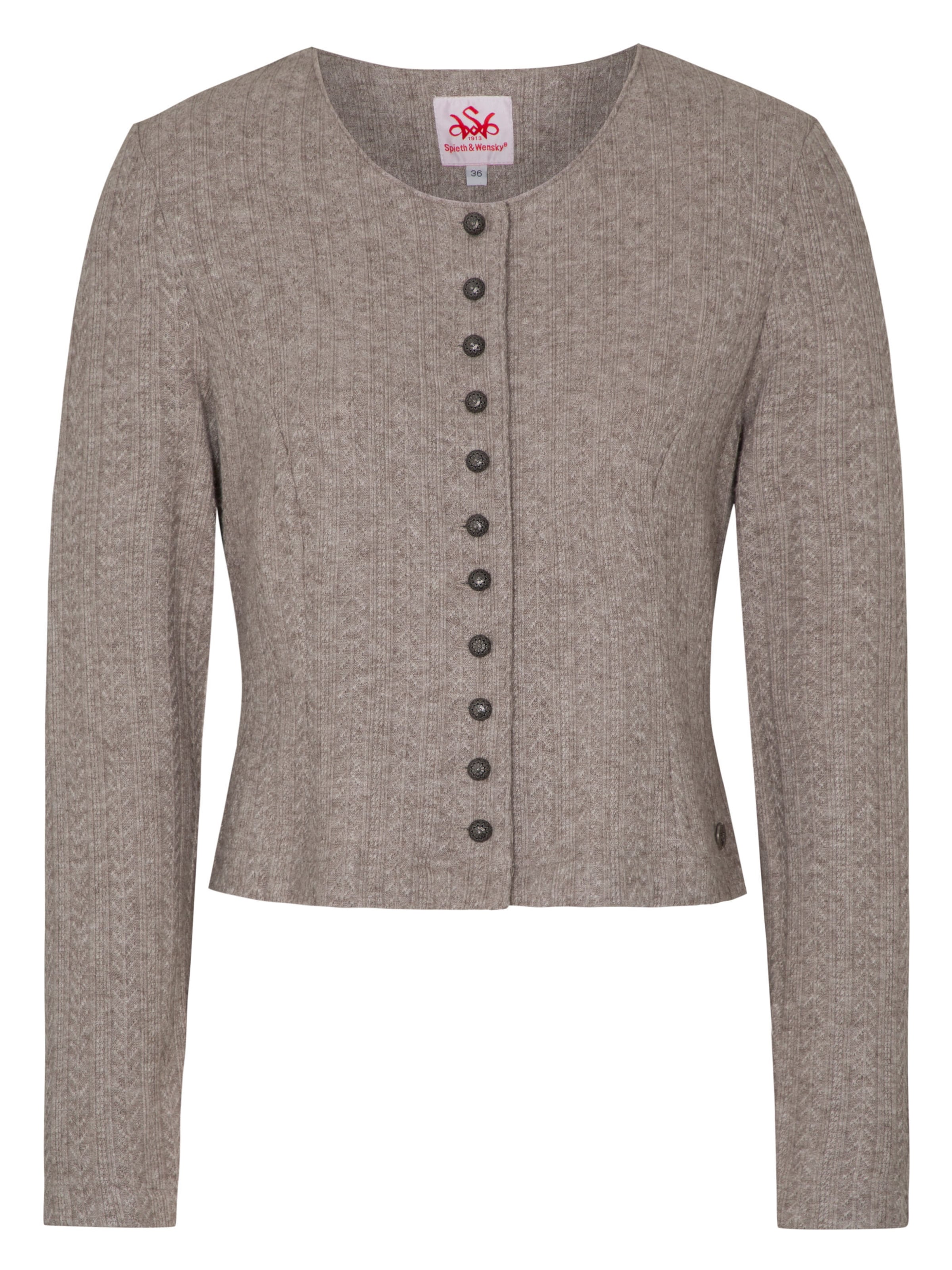 Cardigan bavarois 'Dietzing' SPIETH & WENSKY en beige : devant