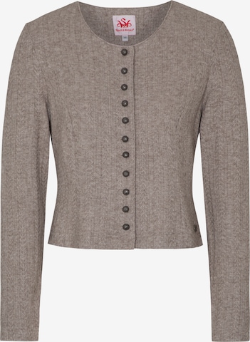 Cardigan bavarois SPIETH & WENSKY en beige : devant