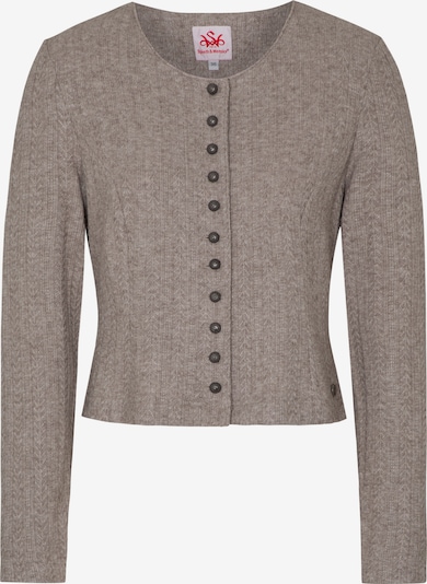 SPIETH & WENSKY Knitted costume cardigan 'Dietzing' in 32 in Taupe, Item view